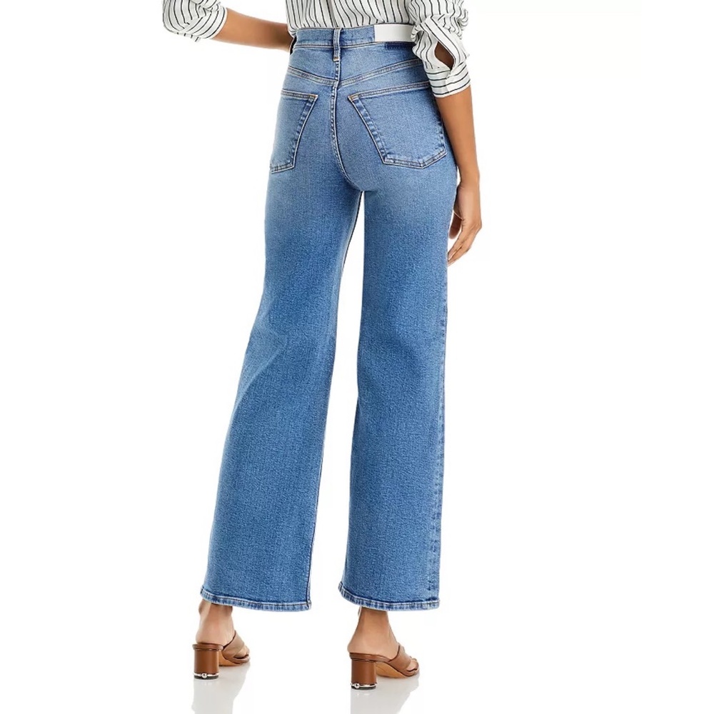 NWT ✨RE/DONE✨  '70s Ultra High Rise Wide Leg Jeans in Indigo Storm Sz 26, 29 - Picture 3 of 16